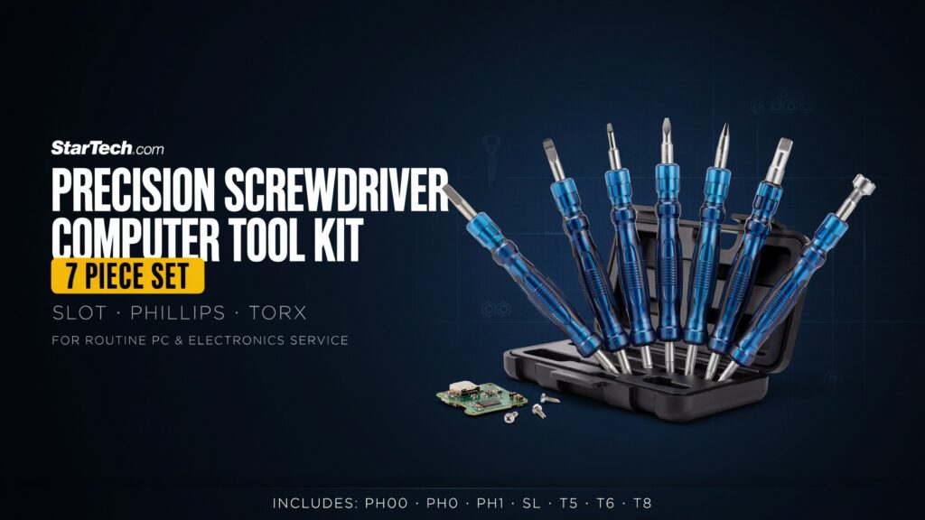 StarTech.com 7 Piece Precision Screwdriver Computer Tool Kit