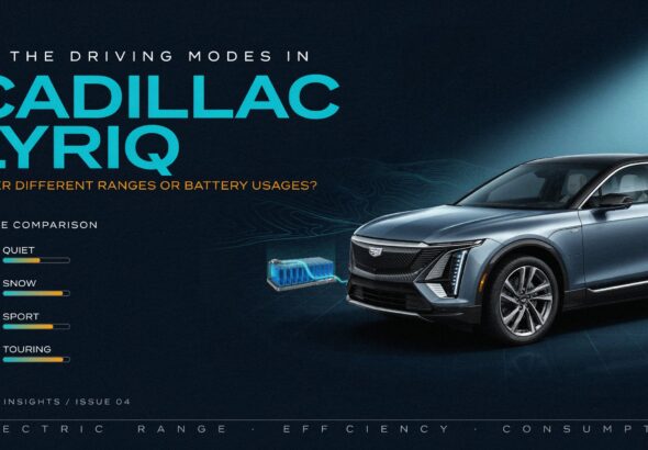 Do the Driving Modes in Cadillac LYRIQ Offer Different Ranges or Battery Usages?